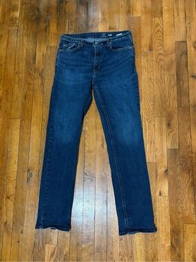 George Slim Men's Jeans - Dark Blue Denim